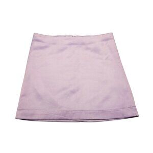 NWT Lavender Satin Mini Skirt X-Small Pastel Purple House of Harlow 1960